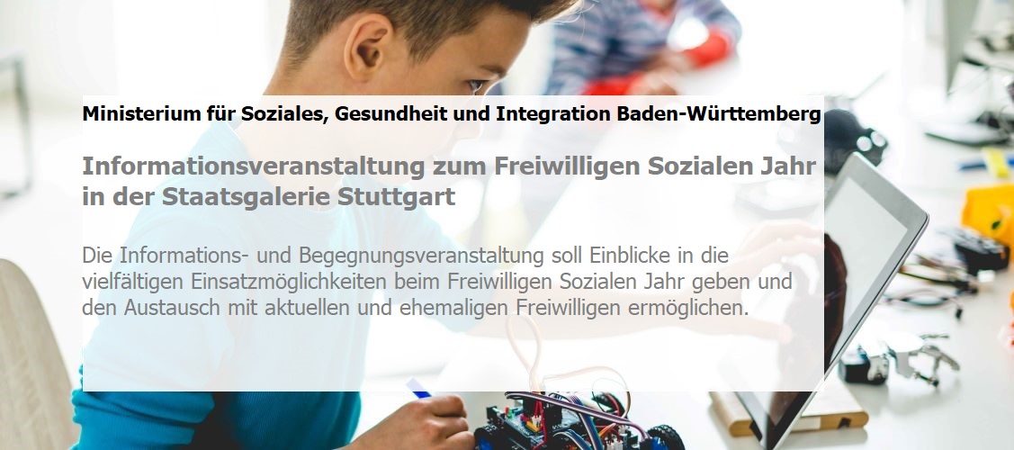 Die Informations- und Begegnungsveranstaltung soll Einblicke in die vielfältigen Einsatzmöglichkeiten beim Freiwilligen Sozialen Jahr geben und den Austausch mit aktuellen und ehemaligen Freiwilligen ermöglichen 